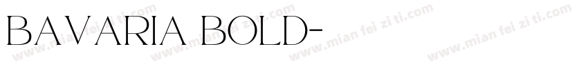 Bavaria Bold字体转换